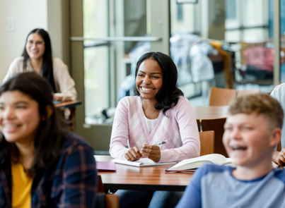 Students_enjoy_a_French_Film